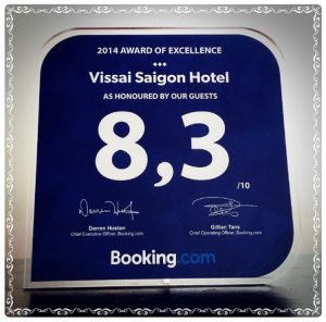 VISSAI SAIGON HOTEL RECEIVED PRESTIGIOUS ACCOLADE BY BOOKING.COM